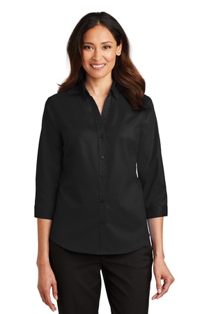 Port Authority ®  Ladies 3/4-Sleeve SuperPro   Twill Shirt. L665