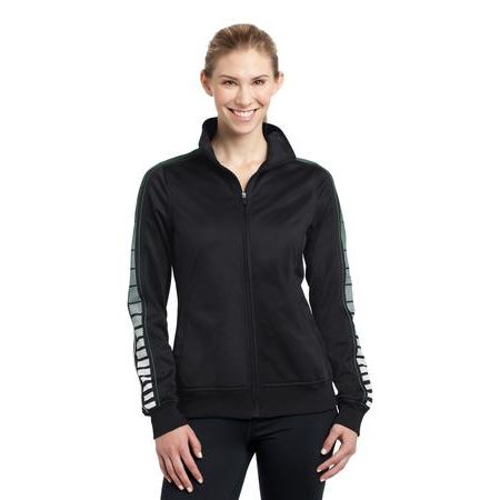 Sport-Tek ®  Ladies Dot Sublimation Tricot Track Jacket. LST93