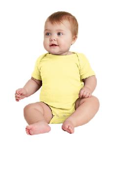 Rabbit Skins   Infant Short Sleeve Baby Rib Bodysuit. RS4400