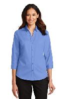 Port Authority ®  Ladies 3/4-Sleeve SuperPro   Twill Shirt. L665