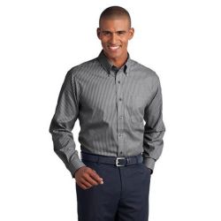 Red House ®  - Stripe Non-Iron Pinpoint Oxford. RH64