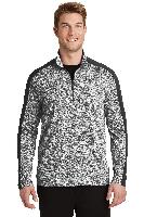 Sport-Tek ®  PosiCharge ®  Electric Heather Colorblock 1/4-Zip Pullover. ST397